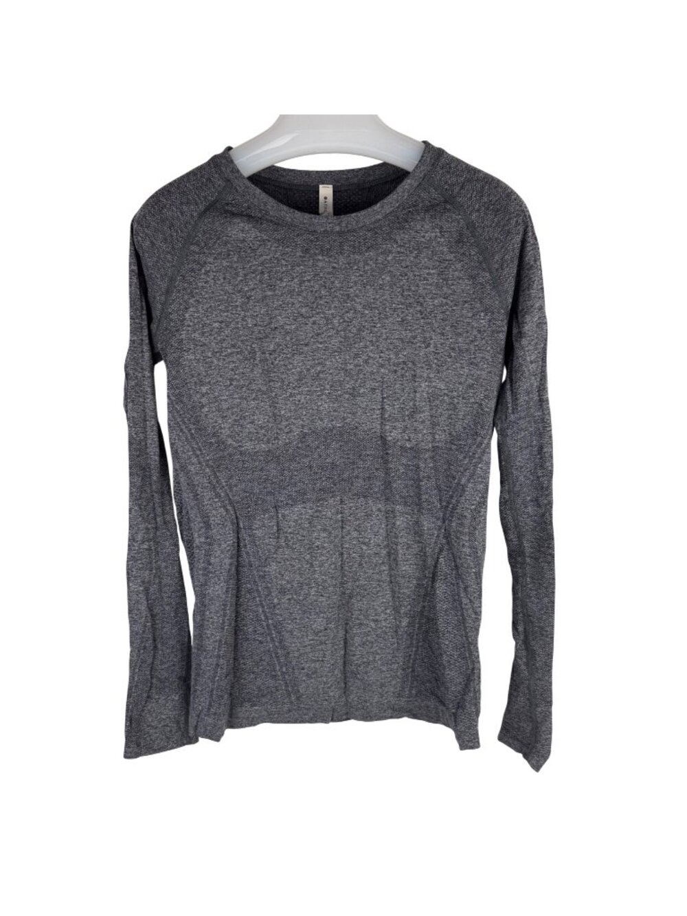 Athleta Momentum Seamless Long Sleeve Top Charcoal Heather Size M